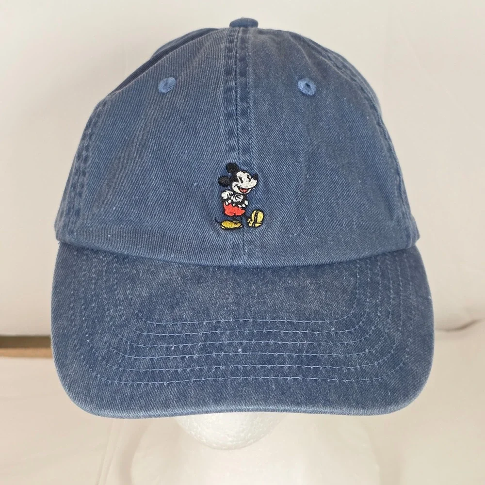 Disney Parks Mickey denim vacay Embroidered Baseball Cap Hat Adult Adjustable